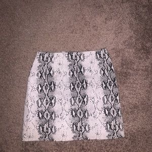 Snakeskin skirt